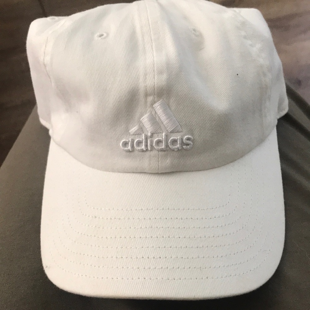 White adidas baseball hat